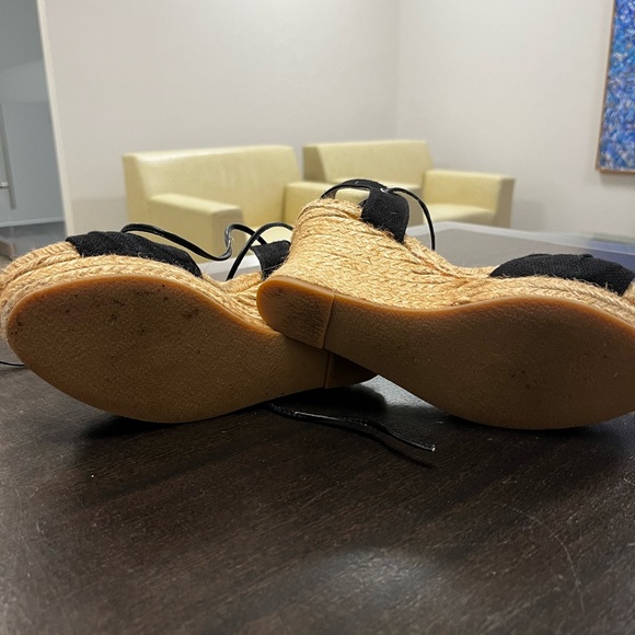 ESPADRILLES Wedges Sandals Sz 7 - Picture 4 of 7